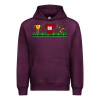 Mauve Wine trophy cup american football uniform libbey glass Urban Hoodie - BundleAndBundleShop