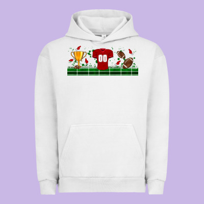 Trophy Cup American Football Uniform Libbey Glass Urban Hoodie Designed By Bundleandbundleshop
