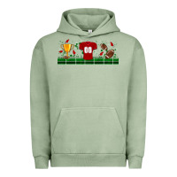 Pigment Oil Green trophy cup american football uniform libbey glass Urban Hoodie - BundleAndBundleShop