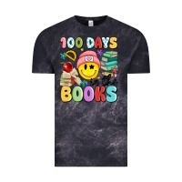 Cloud Black 100 days in the books Vintage Tee - MaliasSmallBusiness