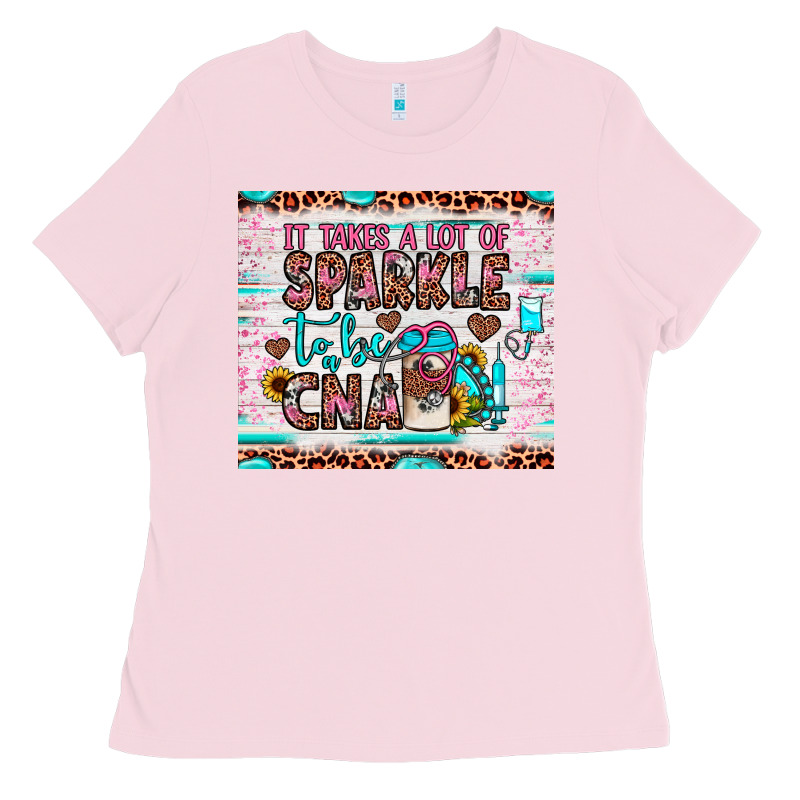 It Takes A Lot Of Sparkle To Be A Cna Ladies Tee by JahusDesignShop | Teevron