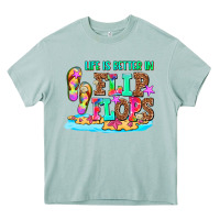 Arona life is better in flip flops Heavy Core Tee - AdoDesignShop