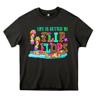 Asphalt life is better in flip flops Heavy Core Tee - AdoDesignShop