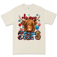Bone oh my stars 4th of july shaggy cow Premium Tee - Jasminsmagicworld