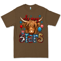 Cacao oh my stars 4th of july shaggy cow Premium Tee - Jasminsmagicworld