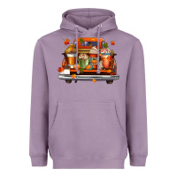 Lavender coffee cups truck Heavyweight Hoodie - CowGirlArtShop