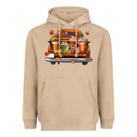 Mushroom coffee cups truck Heavyweight Hoodie - CowGirlArtShop