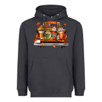 Coffee Cups Truck Heavyweight Hoodie | Teevron