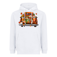 White coffee cups truck Heavyweight Hoodie - CowGirlArtShop