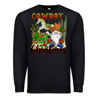 Black cowboy christmas gnome Premium Sweatshirt - CowGirlArtShop