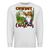 Oatmeal Heather cowboy christmas gnome Premium Sweatshirt - CowGirlArtShop