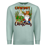 Seafoam cowboy christmas gnome Premium Sweatshirt - CowGirlArtShop
