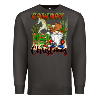 Smoke cowboy christmas gnome Premium Sweatshirt - CowGirlArtShop
