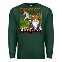 Sports Green cowboy christmas gnome Premium Sweatshirt - CowGirlArtShop