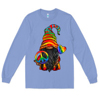 Colony Blue LGBTQ+ Pride Gnome With Candy Long Sleeve Tee - BundleAndBundleShop