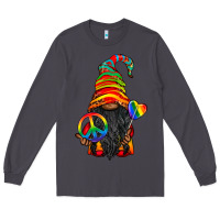Smoke LGBTQ+ Pride Gnome With Candy Long Sleeve Tee - BundleAndBundleShop