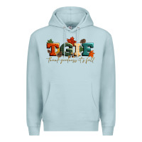 Blue Mist tgif thank goodness its fall Premium Hoodie - CowGirlArtShop