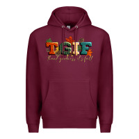 Burgundy tgif thank goodness its fall Premium Hoodie - CowGirlArtShop