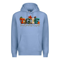Colony Blue tgif thank goodness its fall Premium Hoodie - CowGirlArtShop