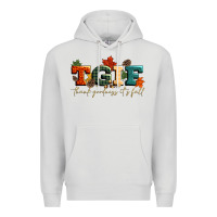 Dove Grey tgif thank goodness its fall Premium Hoodie - CowGirlArtShop