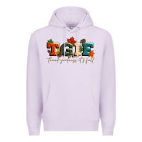 Lilac tgif thank goodness its fall Premium Hoodie - CowGirlArtShop