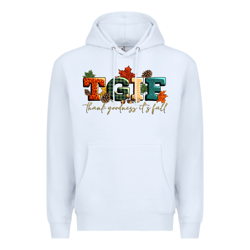 Tgif Thank Goodness Its Fall Premium Hoodie by CowGirlArtShop | Teevron