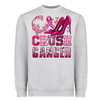 Heather Grey crush cancer high heels bbs Heavyweight Sweatshirt - BundleAndBundleShop