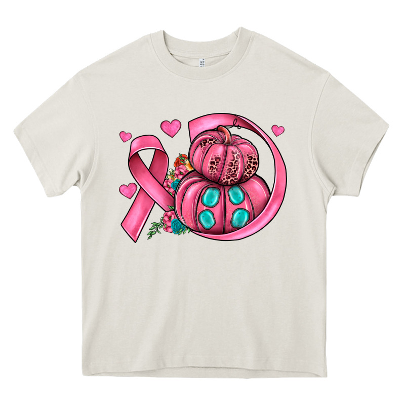 Cancer Ribbon Pumpkins Heavy Core Tee by JahusDesignShop | Teevron
