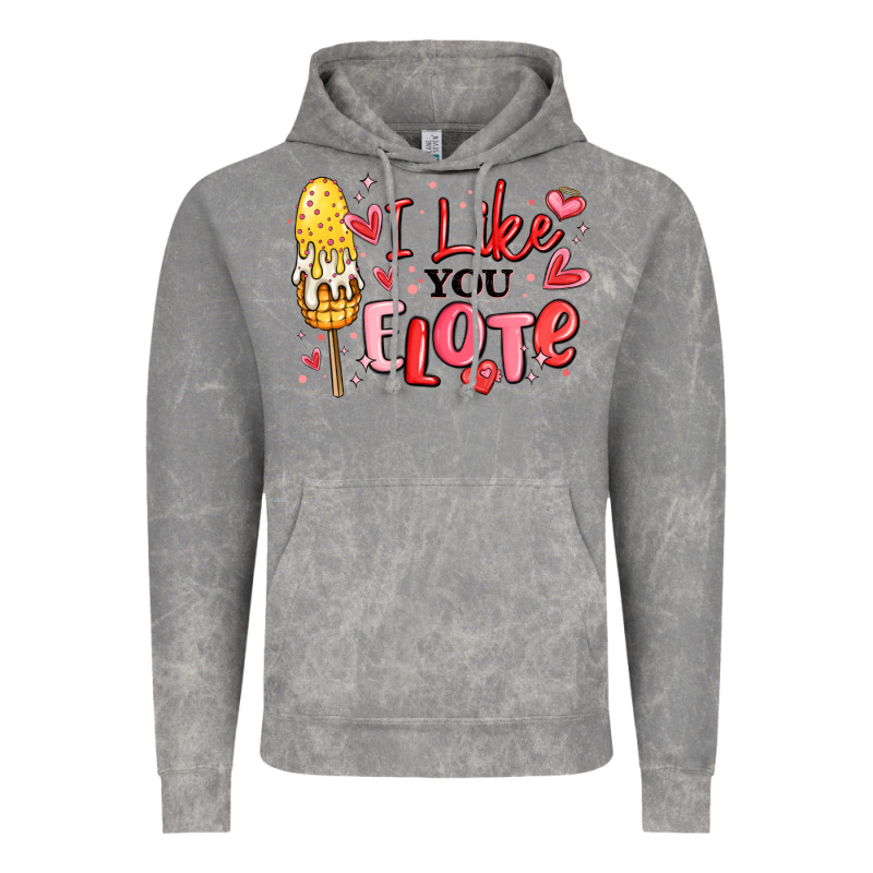 I Like You Elote Mexican Valentines Day Vintage Hoodie by MaliasSmallBusiness | Teevron