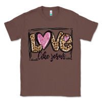 Chestnut love like jesus Classic Tee - MaliasSmallBusiness