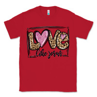 Red love like jesus Classic Tee - MaliasSmallBusiness