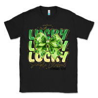 Black Not Lucky Simply Blessed Classic Tee - CowhideDigitalArt