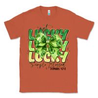 Copper Not Lucky Simply Blessed Classic Tee - CowhideDigitalArt