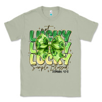 Matcha Not Lucky Simply Blessed Classic Tee - CowhideDigitalArt