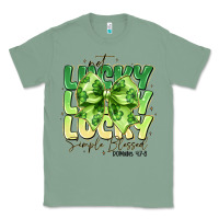 Sage Not Lucky Simply Blessed Classic Tee - CowhideDigitalArt
