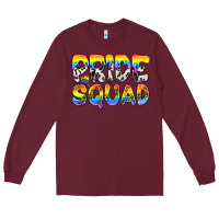 Burgundy Western LGBTQ+ Pride Squad Long Sleeve Tee - BundleAndBundleShop
