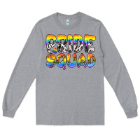 Heather Grey Western LGBTQ+ Pride Squad Long Sleeve Tee - BundleAndBundleShop