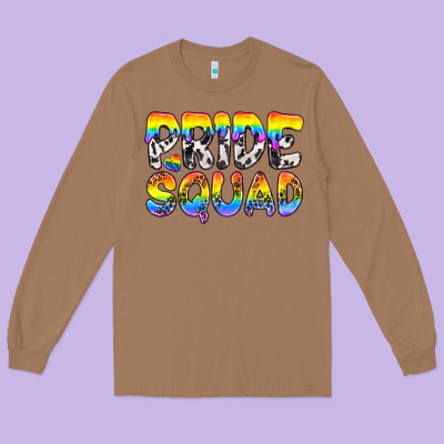 Western Lgbtq+ Pride Squad Long Sleeve Tee Designed By Bundleandbundleshop