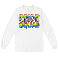 White Western LGBTQ+ Pride Squad Long Sleeve Tee - BundleAndBundleShop