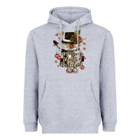 Heather Grey walking in a winter wonderland Heavyweight Hoodie - CowGirlArtShop
