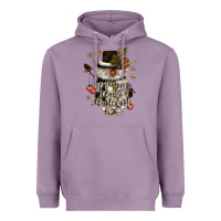 Lavender walking in a winter wonderland Heavyweight Hoodie - CowGirlArtShop