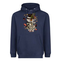 Navy walking in a winter wonderland Heavyweight Hoodie - CowGirlArtShop