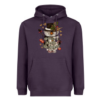 Plum walking in a winter wonderland Heavyweight Hoodie - CowGirlArtShop