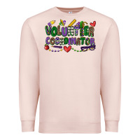 Pale Pink volunteer coordinator mardi gras cowgirl Premium Sweatshirt - CowGirlArtShop