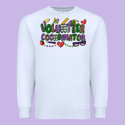 Volunteer Coordinator Mardi Gras Cowgirl Premium Sweatshirt Designed By Cowgirlartshop