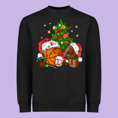 Christmas Sports Bbs Heavyweight Sweatshirt Designed By Bundleandbundleshop