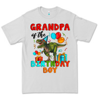 Dove Grey grandpa of the birthday boy t rex Premium Tee - Artiststas