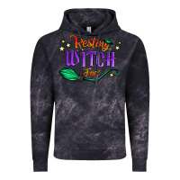 Cloud Black resting witch face Vintage Hoodie - Jasminsmagicworld