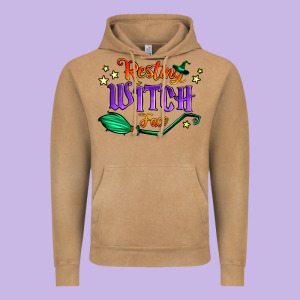 Resting Witch Face Vintage Hoodie Designed By Jasminsmagicworld