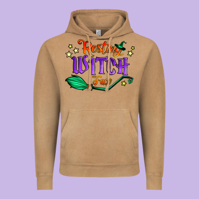 Resting Witch Face Vintage Hoodie Designed By Jasminsmagicworld